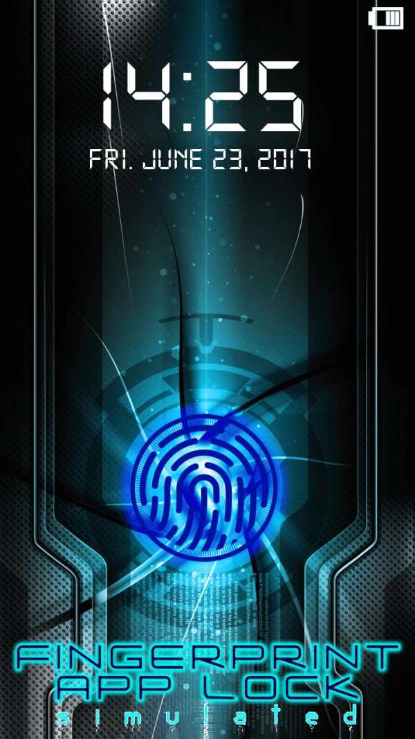Fingerprint App Lock Simulated 2 تصوير الشاشة