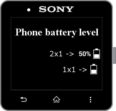 Phone Battery Widget for SW2 screenshot 2