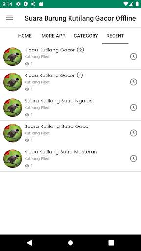 Suara Burung Kutilang Gacor Offline screenshot 3
