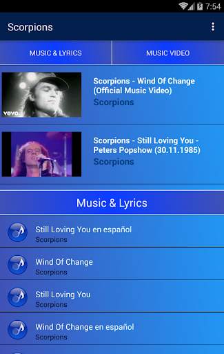 Scorpions Popular Songs | Video Collection screenshot 2