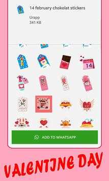 Valentine Days Aufkleber für WhatsApp WAStickerapp screenshot 4