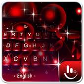 Live 3D Sparkling Red Star Keyboard Theme 6.6.2.2019