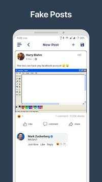 Fake post for Facebook screenshot 2
