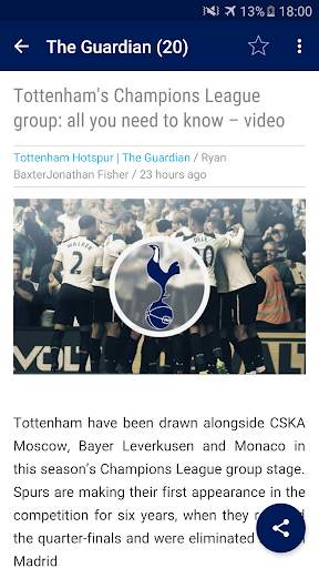 Football News Tottenham screenshot 2