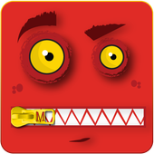 Monster Zipper Go Locker أيقونة