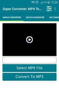 Super Converter : MP4 To MP3 3 تصوير الشاشة