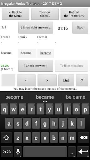 Irregular Verbs screenshot 5