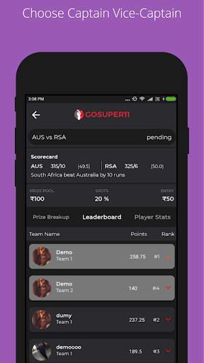PLAYERZPOT Fantasy Cricket Guide screenshot 4