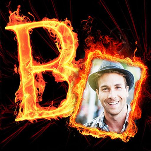 Fire Text icon
