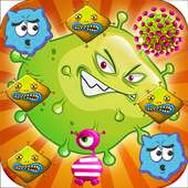 Sweet Germ Crush: Match 3 Game logo