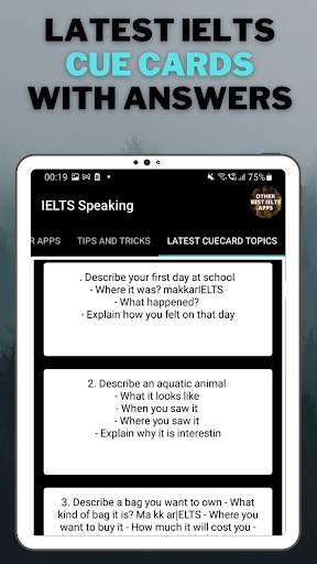IELTS Cue cards скриншот 10