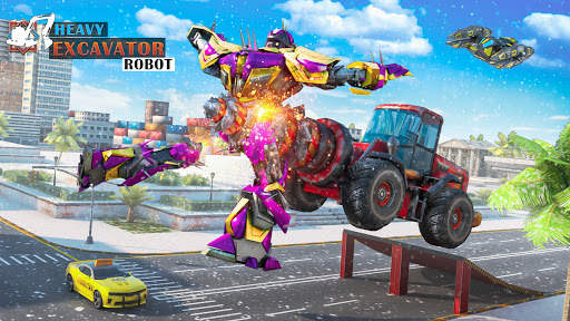 Heavy Excavator Robot Game screenshot 1