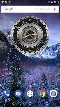 Steel Clock Analog Widget स्क्रीनशॉट 5