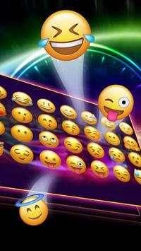 Neon Car Great Keyboard Theme screenshot 2