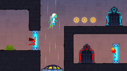Stickman Red boy and Blue girl screenshot 2