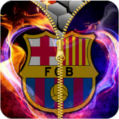 FC Barcelona zipper lock screen icon