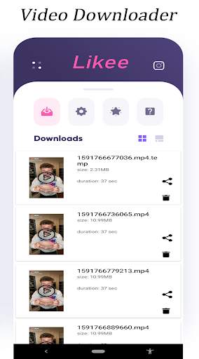Video Downloader For Likee App screenshot 1