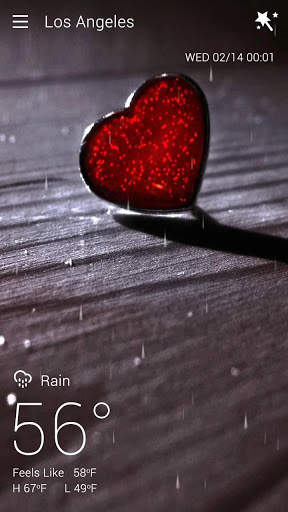 Valentine's Day GO Weather Live Background screenshot 4
