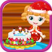 Baby cake christmas games logo