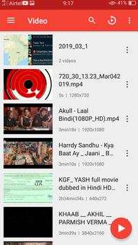 Video and music player screenshot 2