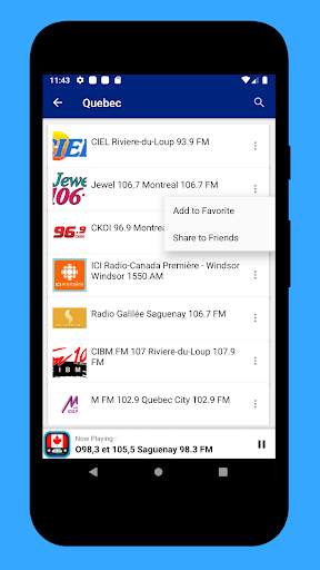 Radio Canada App   Radio Onlin screenshot 5