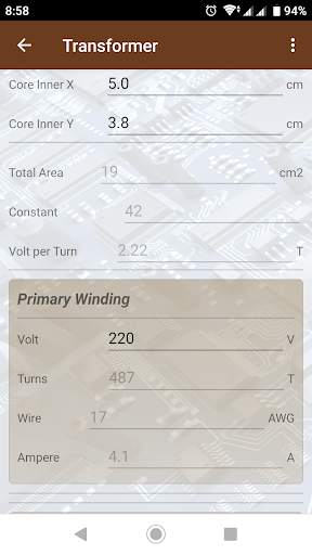 Electronics Calculator 4 تصوير الشاشة