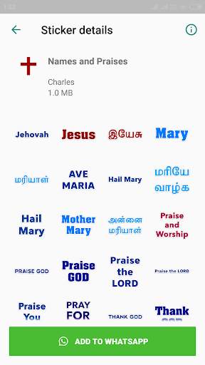 Christian WA Sticker - Christian Sticker screenshot 2