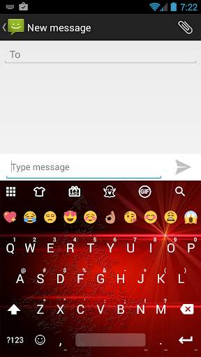 Emoji Keyboard Christmas Red screenshot 1