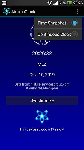 Atomic Clock - Exact Atomic Time from US NIST 3 تصوير الشاشة