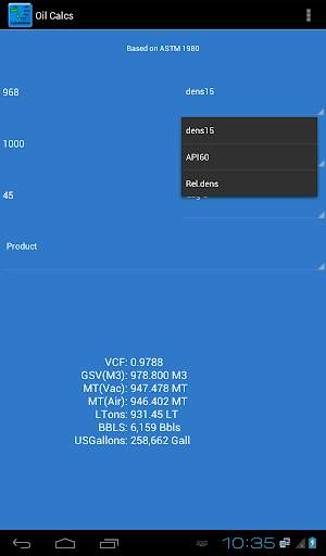 Calculator for oil enhanced screenshot 6