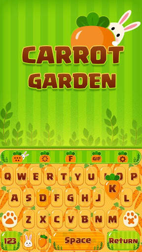 Cartoon Keyboard Theme - Carrot स्क्रीनशॉट 1