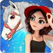 Magic Unicorn Horse Caring Game: Dressup Simulator logo