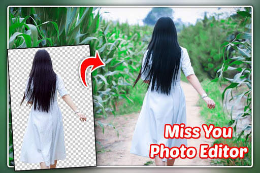 Miss You Photo Frame : Cut Paste Editor screenshot 1