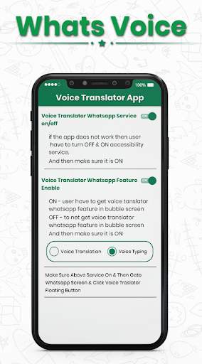 WhatsVoice : Voice Typing & Voice Translator App screenshot 1