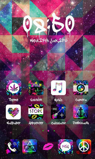Tie Dye GO Launcher Theme screenshot 1