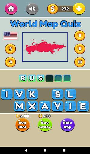 Fun Quizzes - World Map Quiz screenshot 10