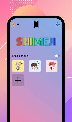 BTS Shimeji - Funny BTS stickers moving on screen screenshot 1
