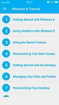 Window 8 Tutorial screenshot 1