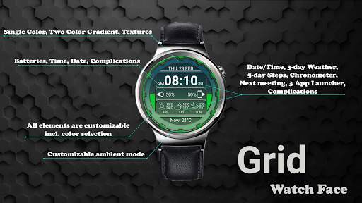 Grid Watch Face screenshot 1