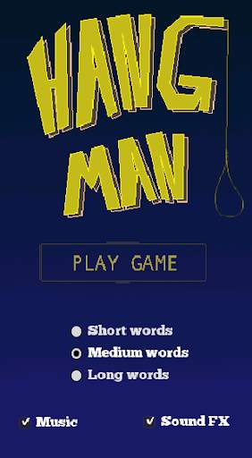 Hangman Video Game screenshot 1