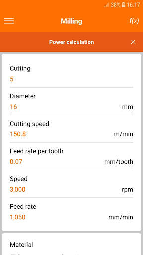 Hoffmann Machining Calculator screenshot 3