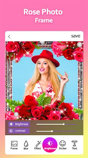 Rose Photo Frame 4 تصوير الشاشة