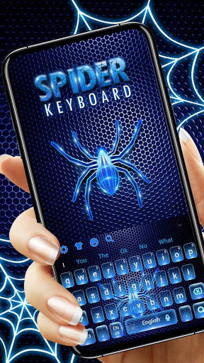 Blue Spider Keyboard Theme 1 تصوير الشاشة