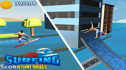 Flip Surfing Racing Flippy Run Diving Master Games screenshot 1
