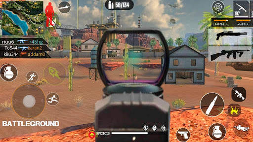 3D Squad Free Fire Battleground Team Shooter 2021 screenshot 2
