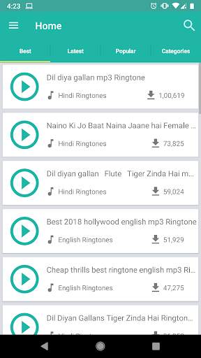 Ringtone Home screenshot 1