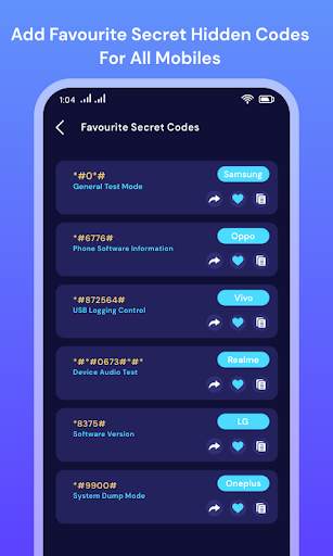 Secret Mobile Codes & Tricks screenshot 3
