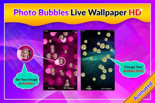 Photo Bubbles Live Wallpaper screenshot 4