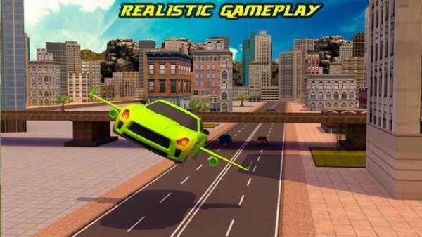Futuristic Flying Car Driving screenshot 5