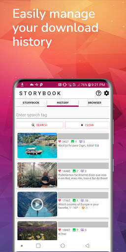 Download photo and video for Instagram - StoryBook скриншот 3